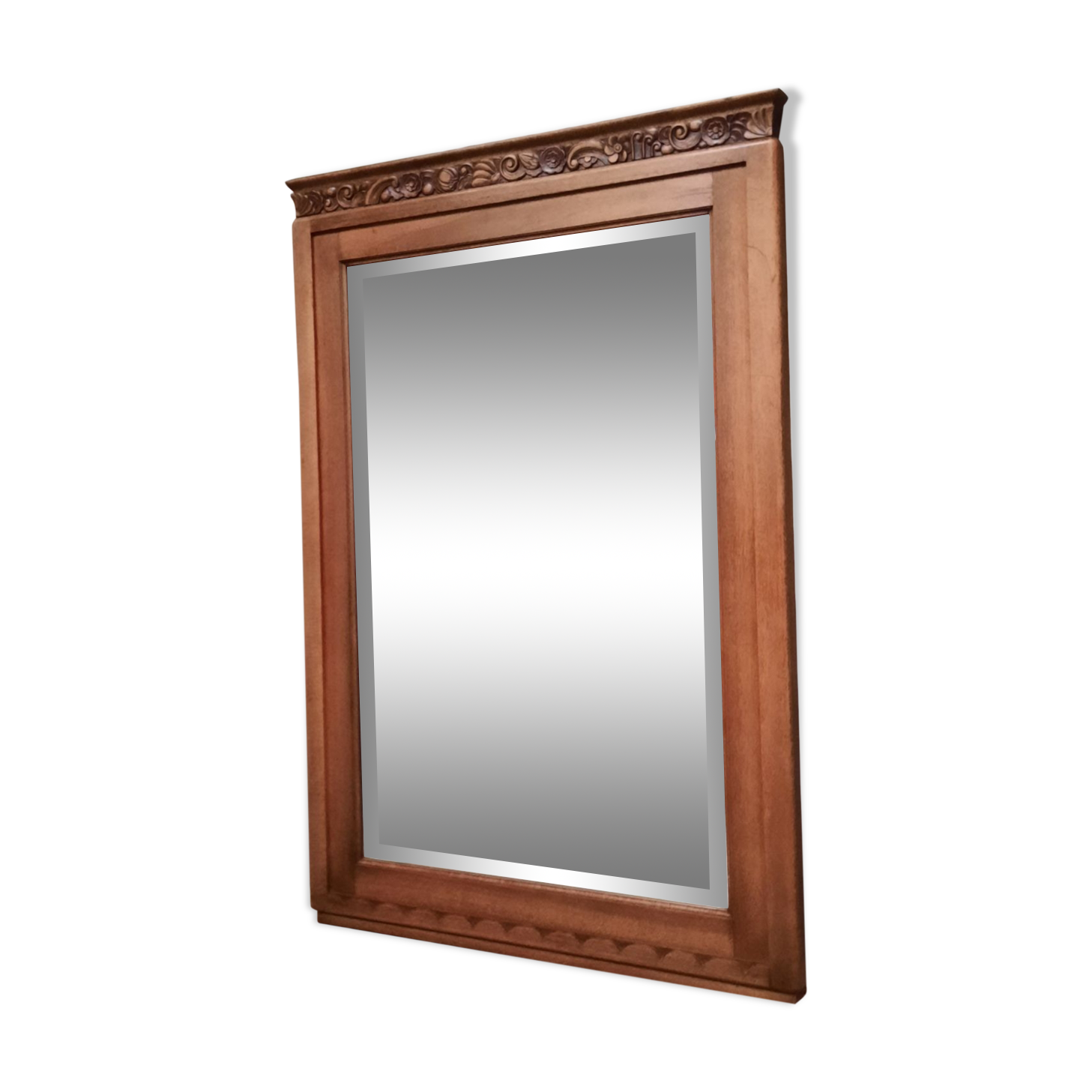 Art Deco mirror wooden surround