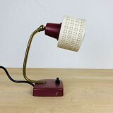 Lamp cocotte years 50red perforated metal