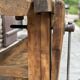 Exceptional antique carpenter's workbench in solid oak – 260 cm