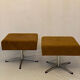 Paire de tabourets pivotants hongrois ottomans
