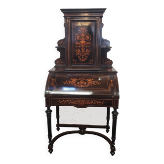 Napoleon III happiness of the day desk in blackened wood