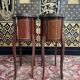 Pair of Louis XV style marquetry bedside tables