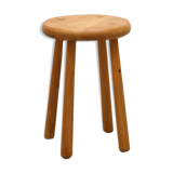 Massive Pine Tabouret circa 1970