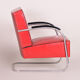 Red Mucke Melder Armchair - 1930s Czechia