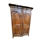 Rustic solid cherry cabinet