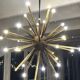 Pendel Sputnik Star en laiton 32 bras Diamètre 55 cm