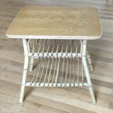 Vintage rattan table