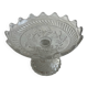 Glass plate with leaf pattern