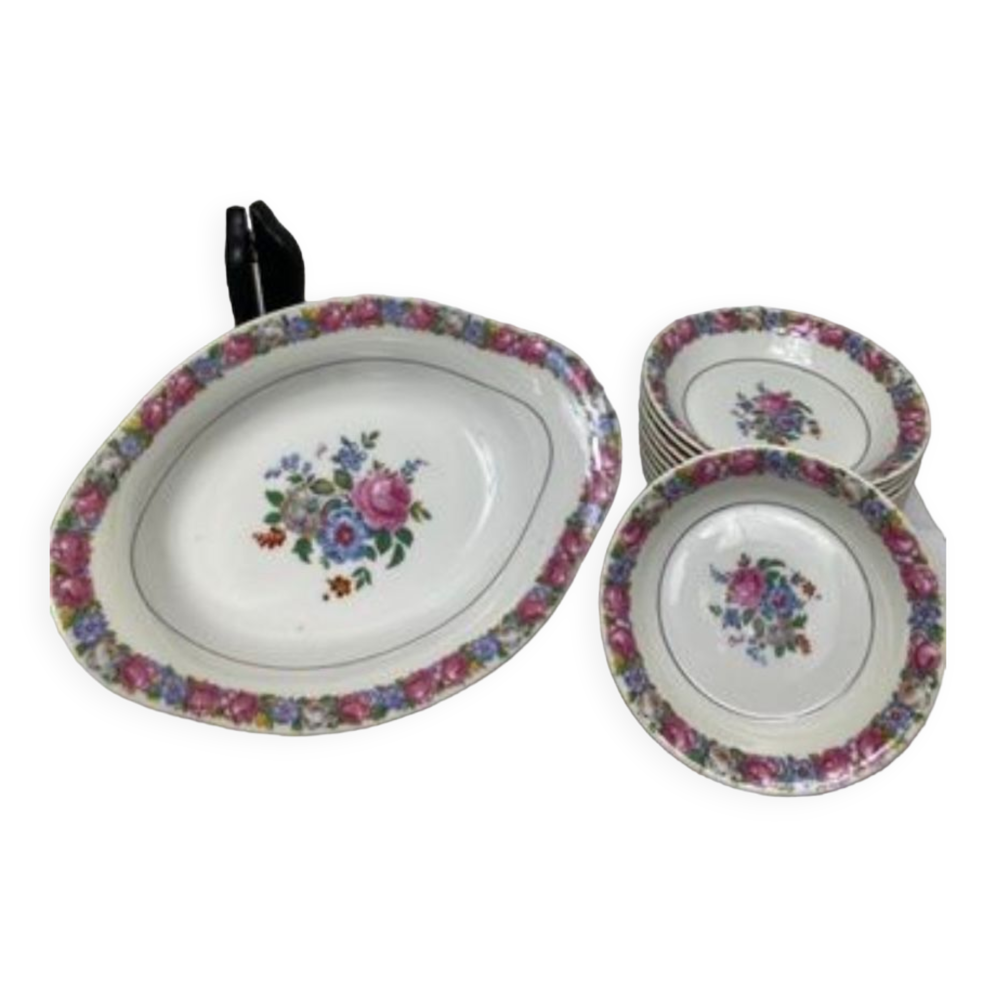 Antique porcelain tableware