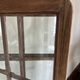 Antique screen in solid oak and glass