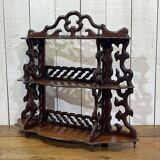 Etagère en acajou fin XIXème à poser ou suspendre