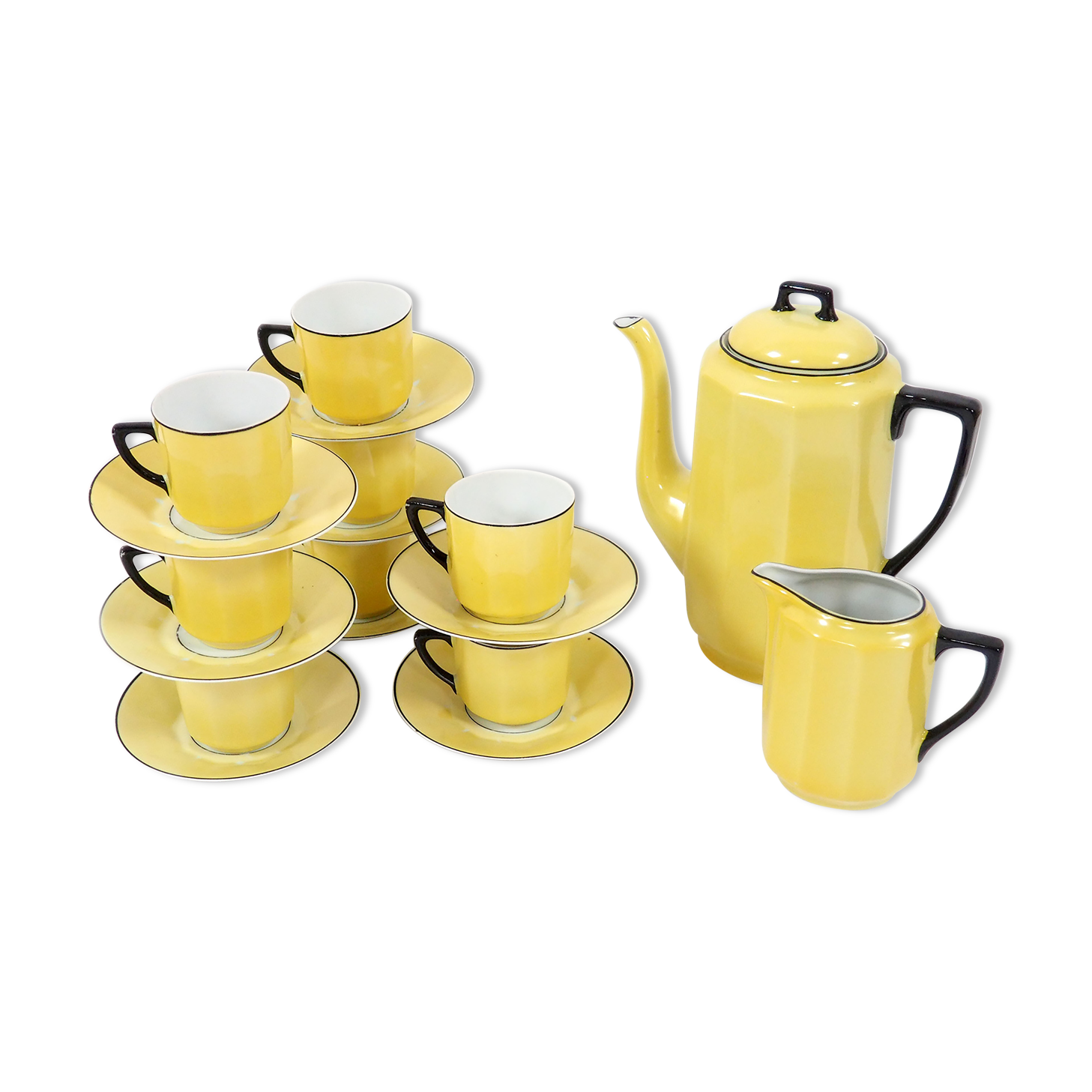 Art deco 8 cup coffee service