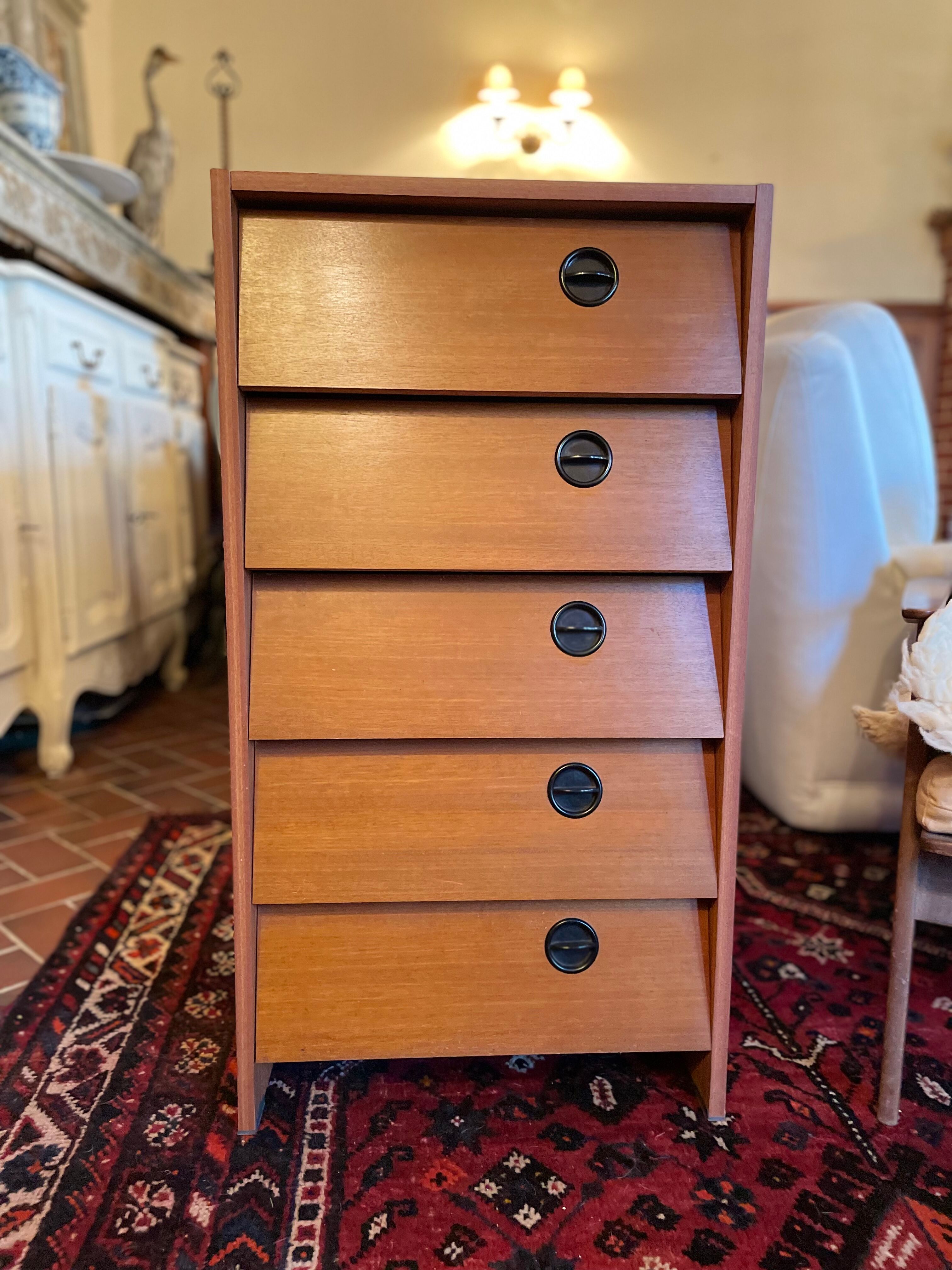 Teak shoe cabinet