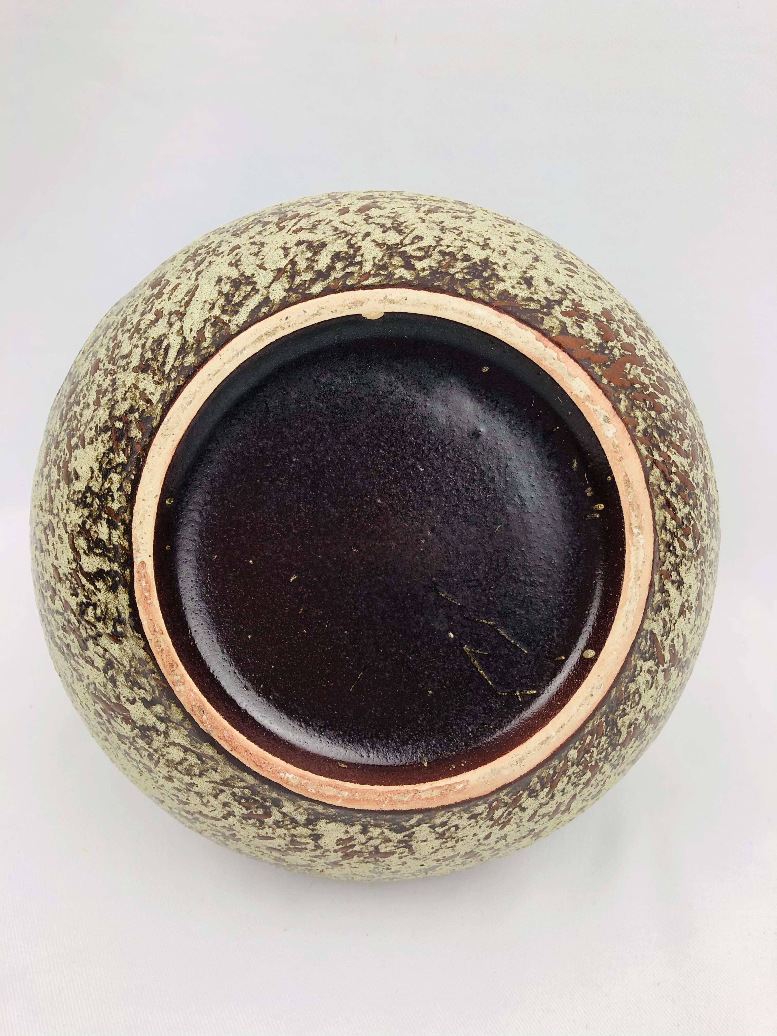 Vintage vase in west germany earthenware