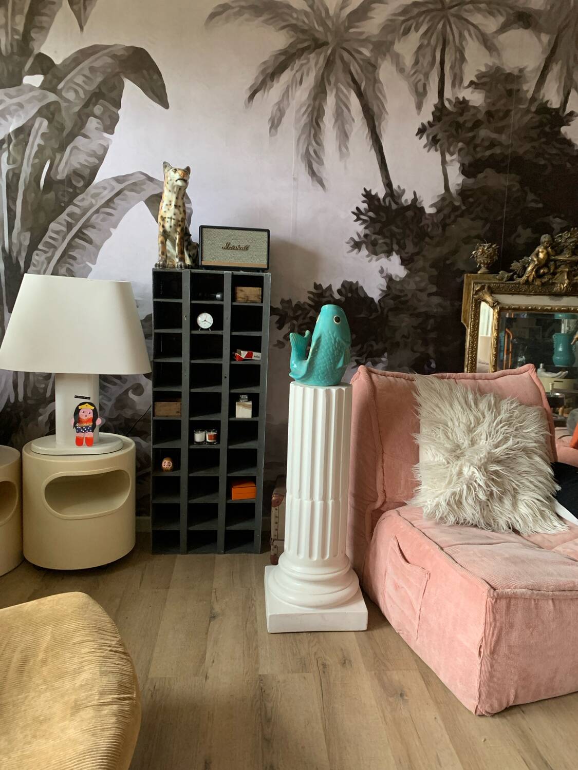 Vintage ceramic column