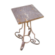 Sellette fer forgé et marbre