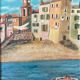 Modern painting Saint Tropez, the Ponche XXth