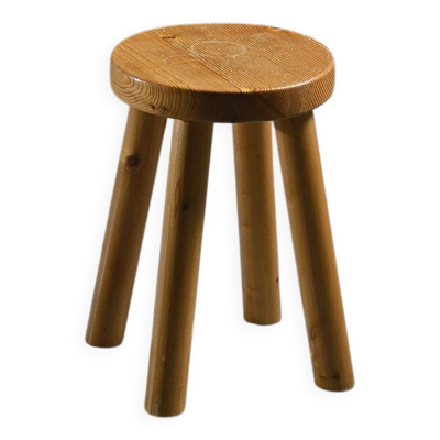 Tabouret par Charlotte Perriand pour les Arcs 1600, vers 1965