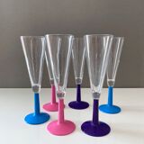 6 Leonardo champagne glasses, vintage glasses 90s