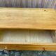 Commode scandinave en bois massif avec 3 tiroirs années 90