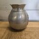 Art deco aluminum vase signed M, Montagne