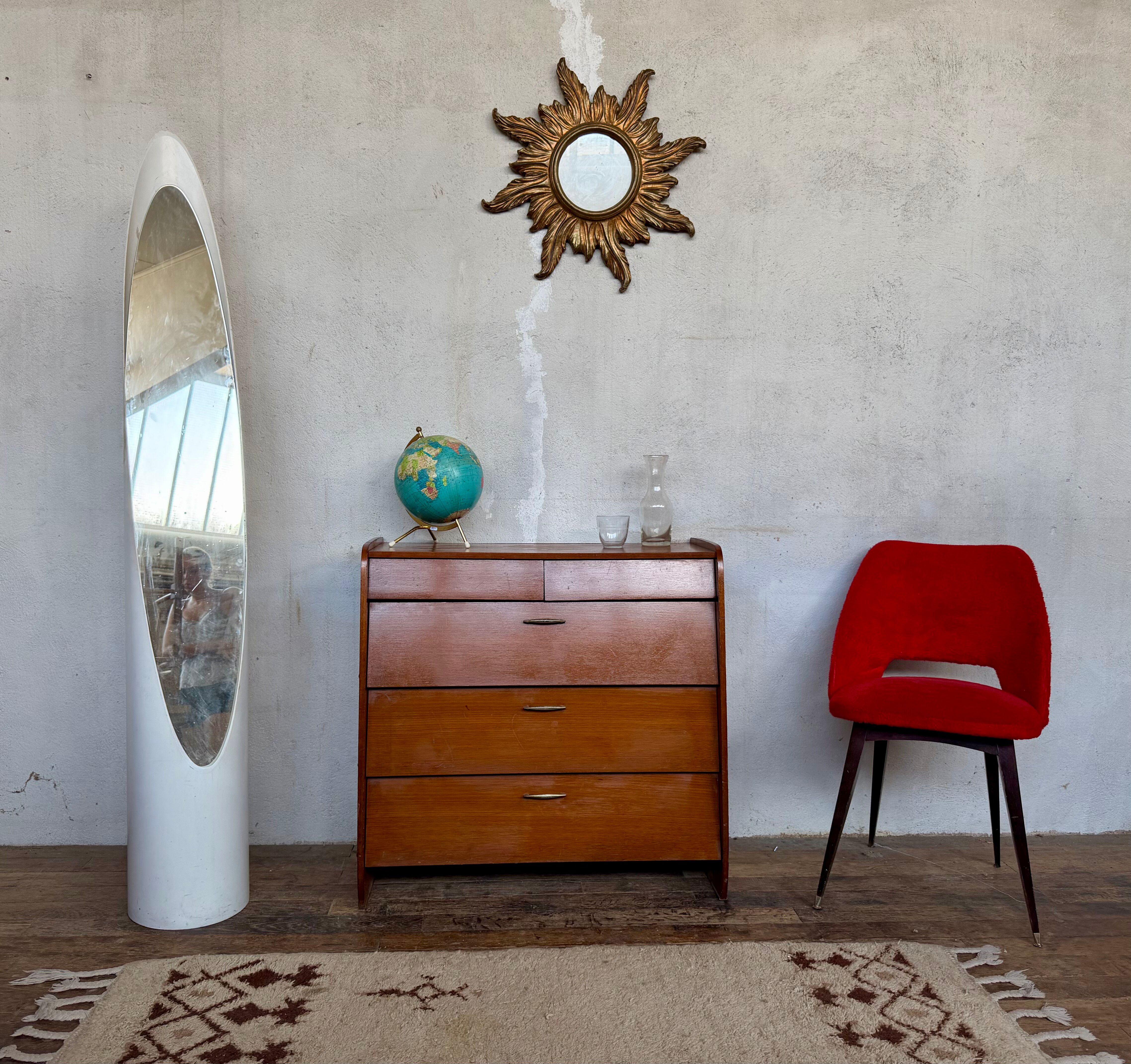 Vintage Scandinavian look shoe cabinet
