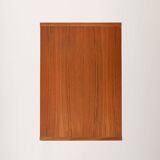 Scandinavian box-form bedside table in teak, 1960s