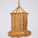 Macramé suspension, Audoux and Minet style, France, 1960s
