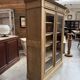 Showcase in oak from the late 19th century.