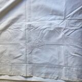 Old embroidered monogram DF flowers and days 220x230