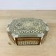 Vintage mother-of-pearl marquetry jewelry box