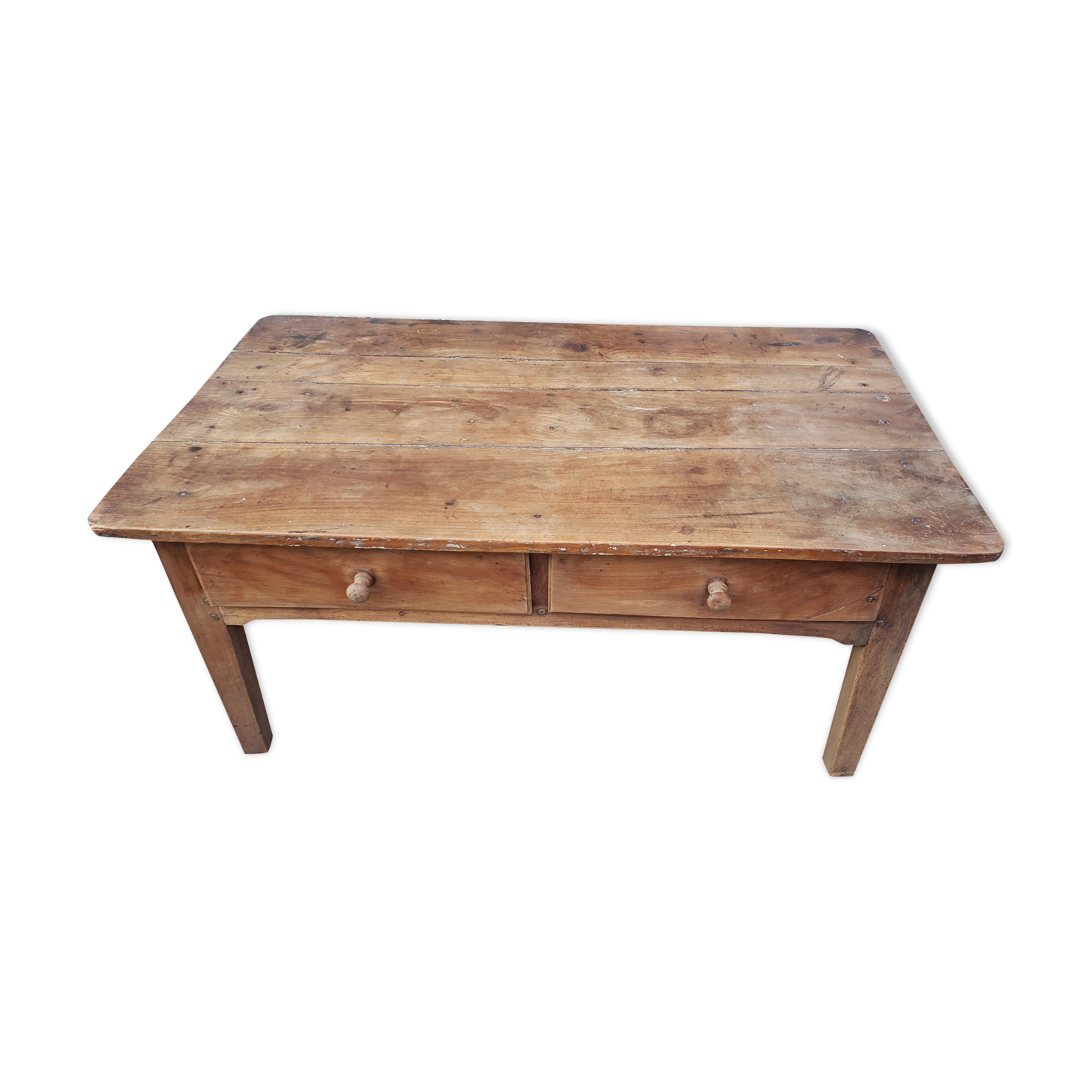 Farm table coffee table