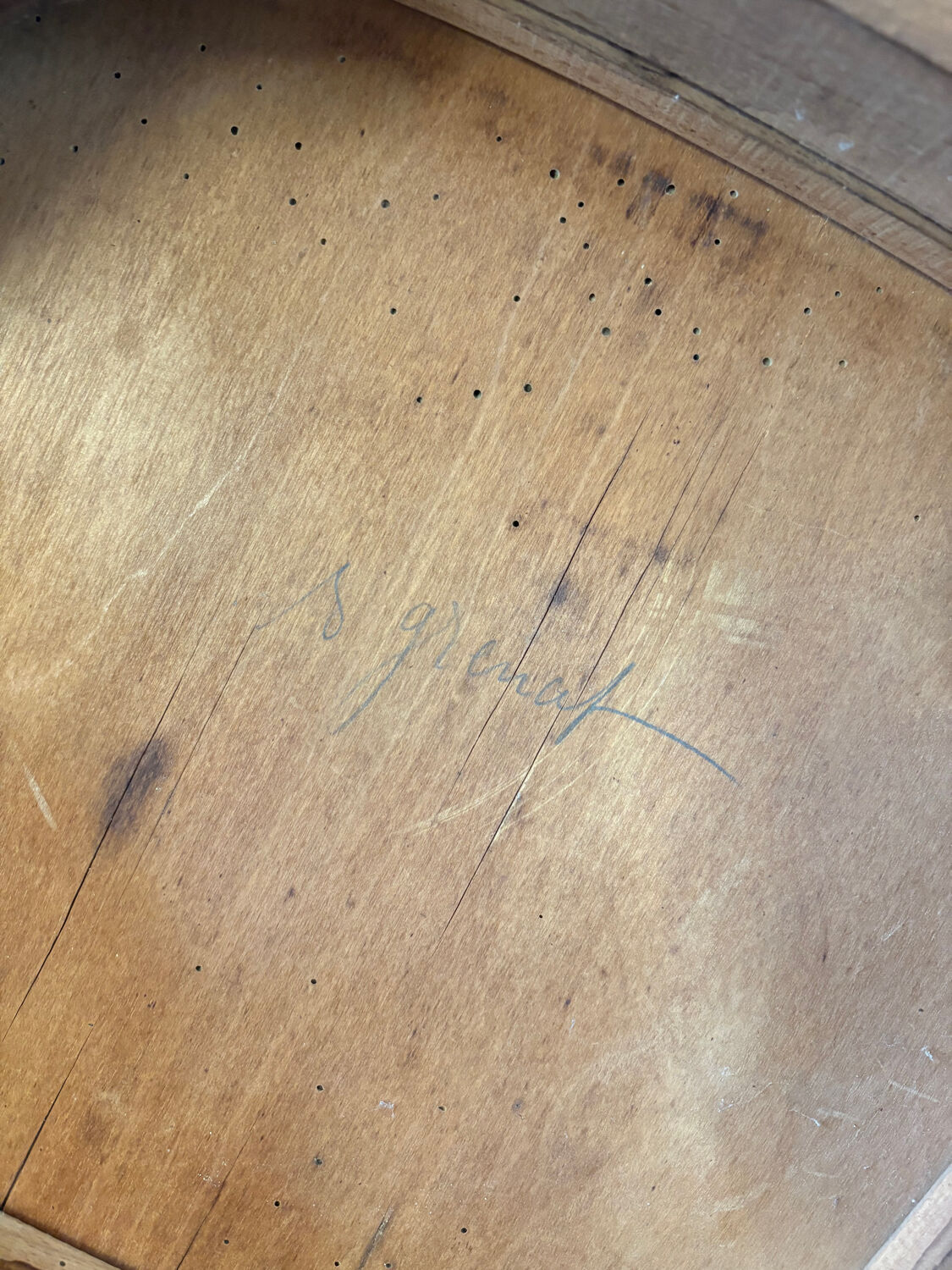 2 burgundy Art Deco chairs