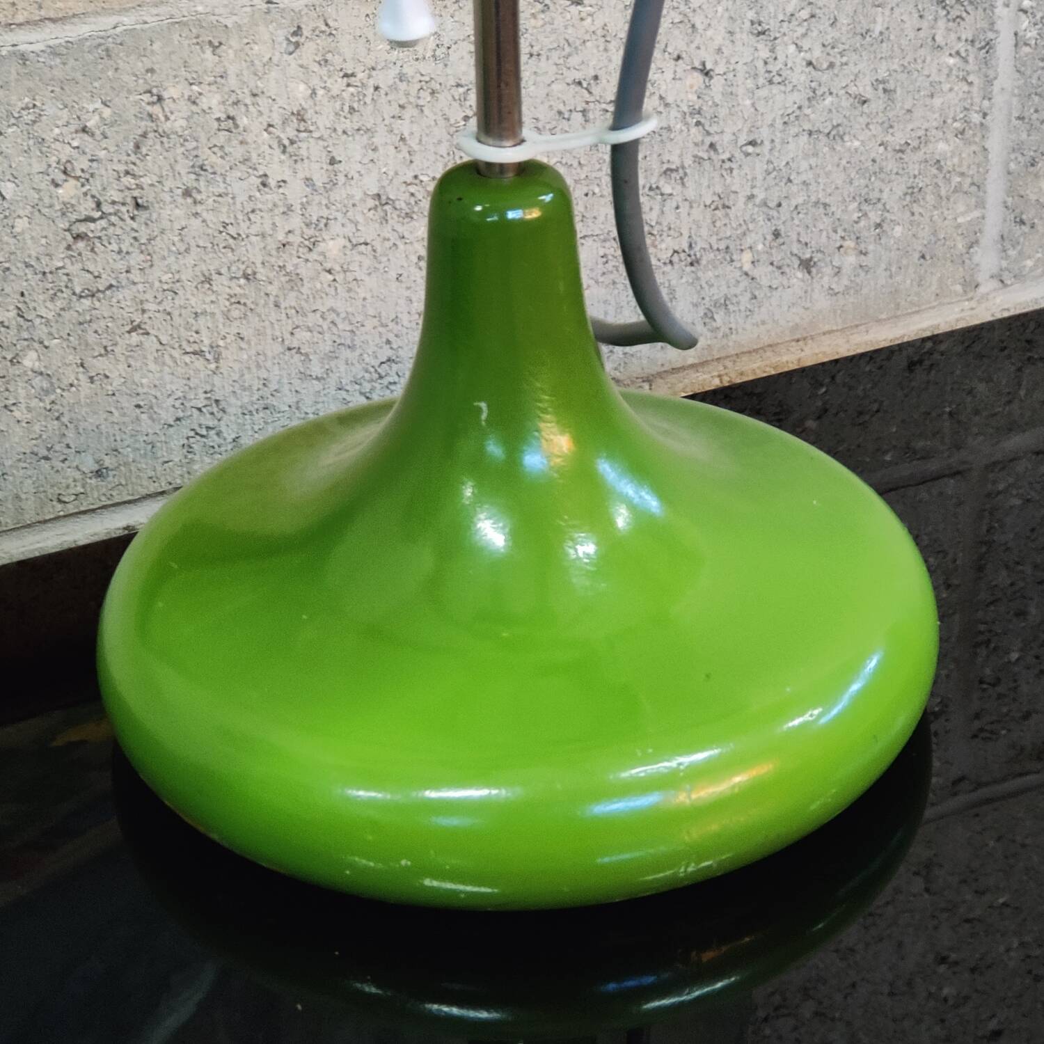 Pair of opaline lamp Space age Czech 1970