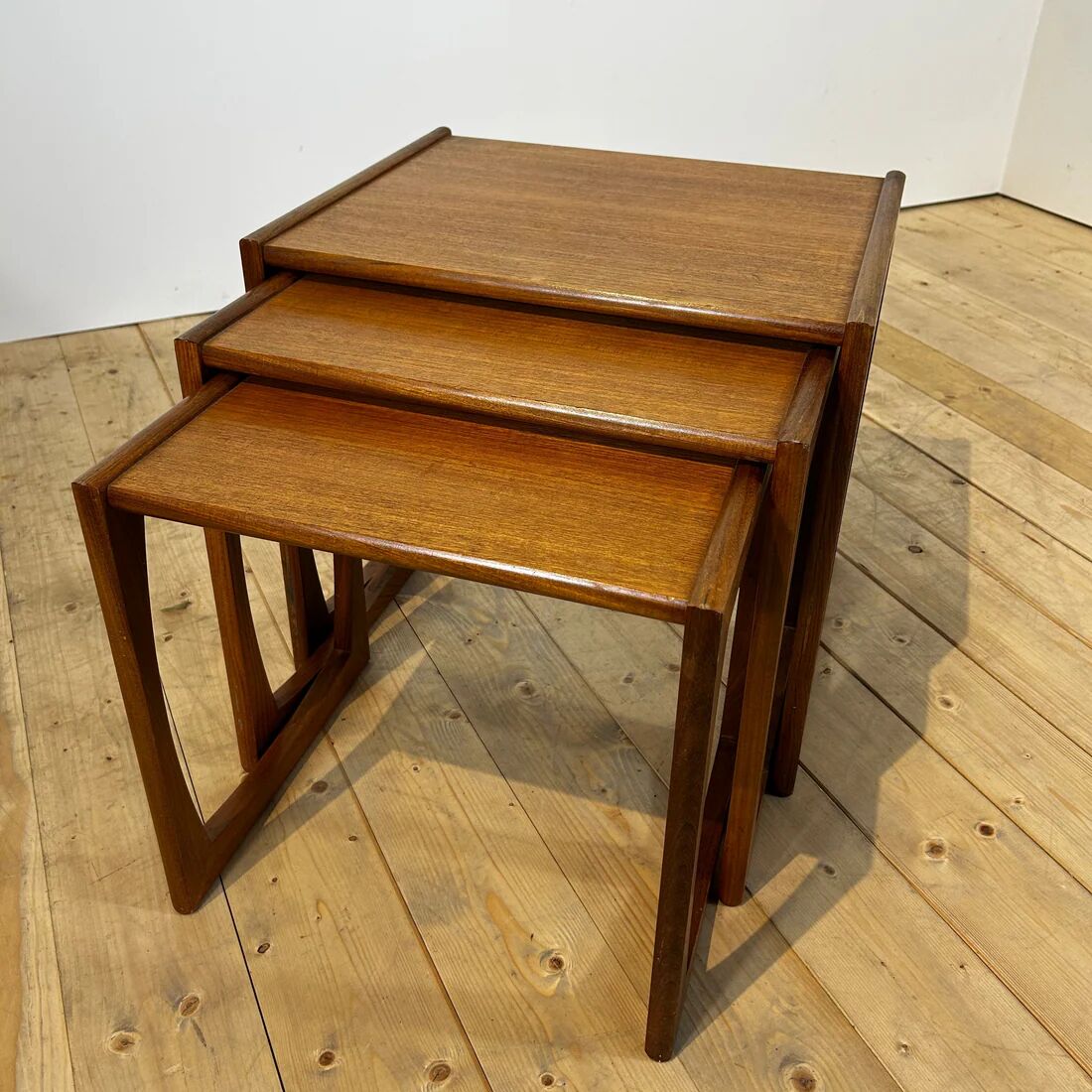 Nested tables Quadrille in teak G Plan, 1960s