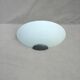 Applique demi lune en verre opalin 35 cm