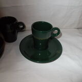 Set 4 cups bistro coffee saucer