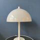 White Mid-Century Dijkstra mushroom table lamp