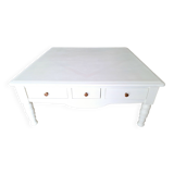 Coffee table 1x1m ht 40cm 3 drawers