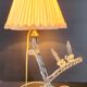 Lampe tripode vintage 1960 cristal