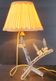 Vintage tripod lamp 1960 crystal
