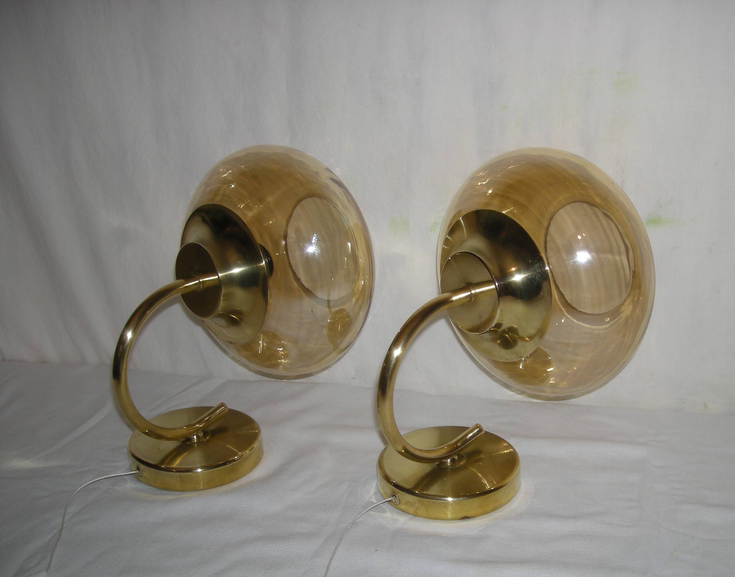 pair of wall lights from the 1970s