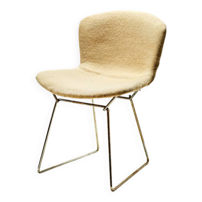 Harry bertoia 'side chair' chaise métal chromé