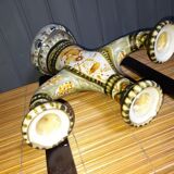 Keraluc quimper faience candlestick