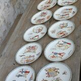 Talking dessert plates, Choisy-le-Roi