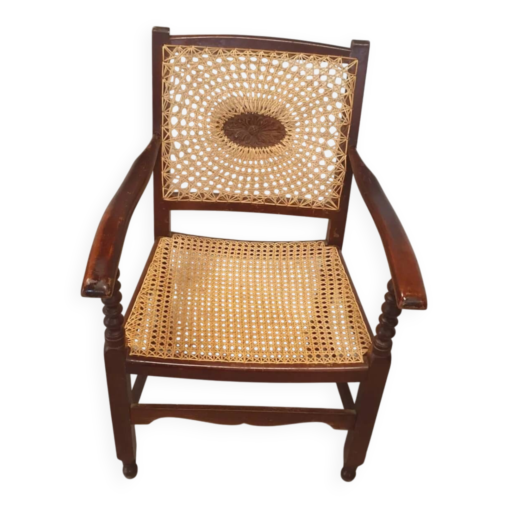 Monastery / medallion / webbing arm chairs / 1930s