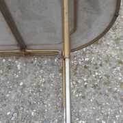 Ensemble table et duo chaises pliantes camping vintage 1970