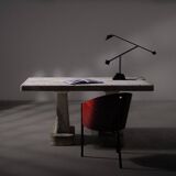 Raw concrete dining table, circa 1980