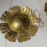 Svend Aage Holm, pair of Scandinavian wall lamps, "Flowers" from 1960