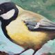 Oil painting on canvas board, size 13 x 18 cm.